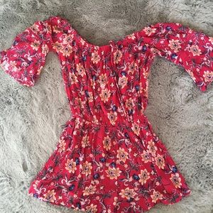 Flowered Romper